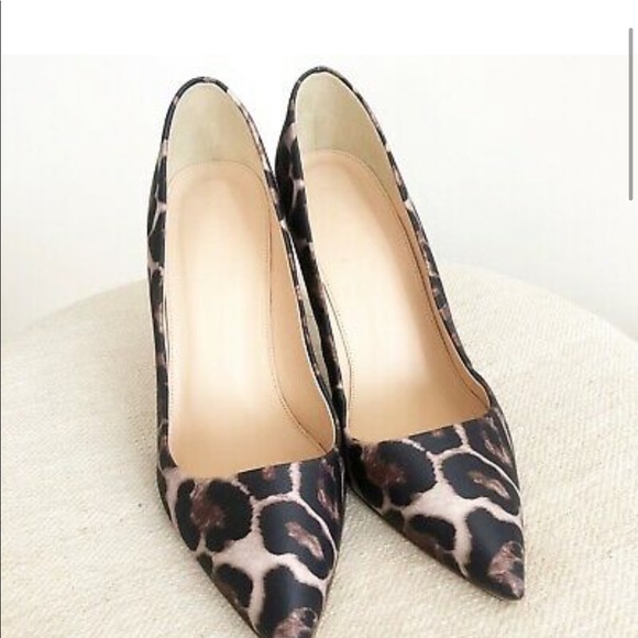 NWOT. J. Crew collection Elsie satin leopard pumps - Picture 4 of 4